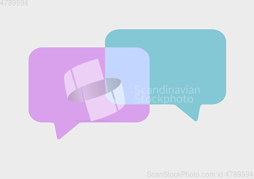Image of speech bubbles conversation symbol