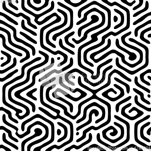 Image of black and white maze background