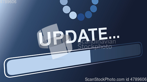 Image of update status sign