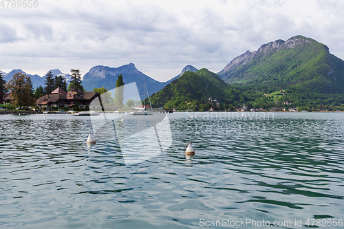 Image of Lake of Annecy in the french Alps