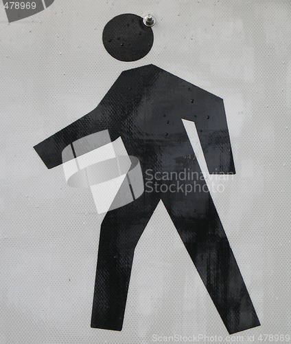 Image of pedestrian sign
