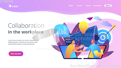 Image of Collaboration concept landing page.