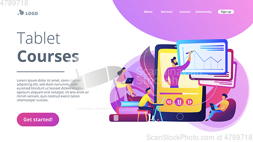 Image of Recorded classes concept landing page.