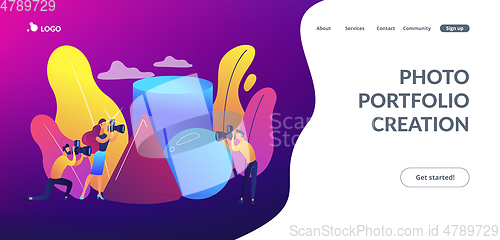 Image of Photography workshop concept landing page.