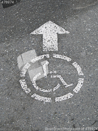 Image of handicap access sign