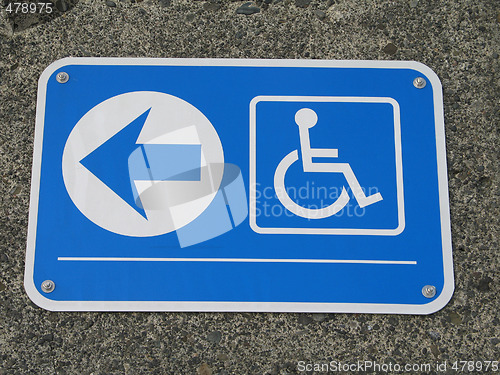 Image of handicap access sign