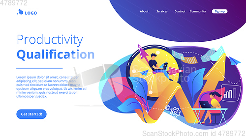 Image of Productivity concept landing page.