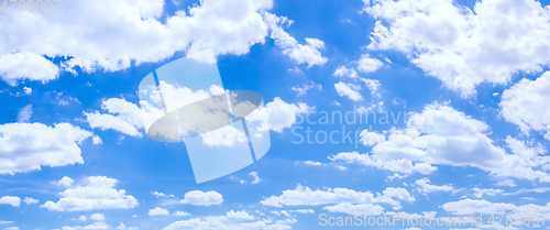 Image of blue sky with clouds