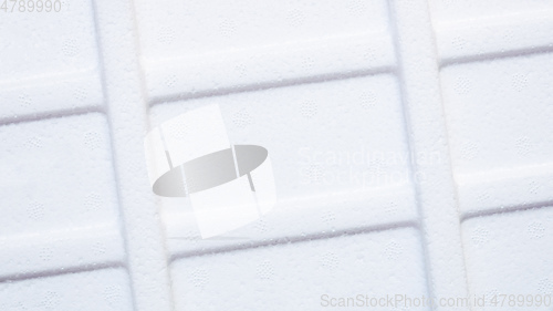 Image of styrofoam background white