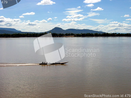 Image of Crossing the Mekong. Laos