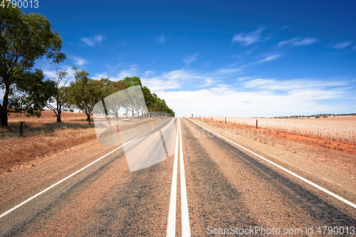 Image of road in dry south Australia