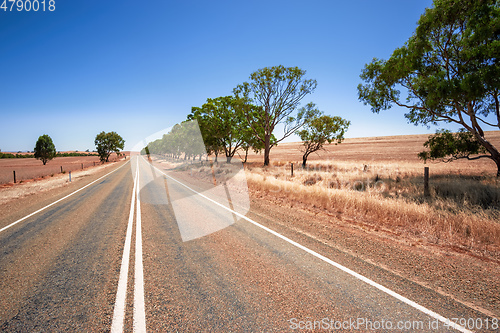 Image of road in dry south Australia