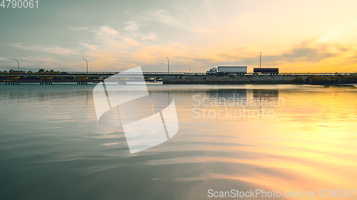 Image of bridge with a truck at Port Augusta south Australia