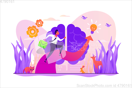 Image of Imagination concept vector illustration.