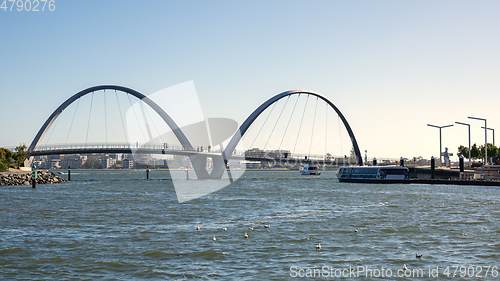 Image of Elizabeth Quay Bridge at Perth Western Australia