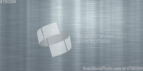 Image of brushed metal steel or aluminum wide  plate banner background