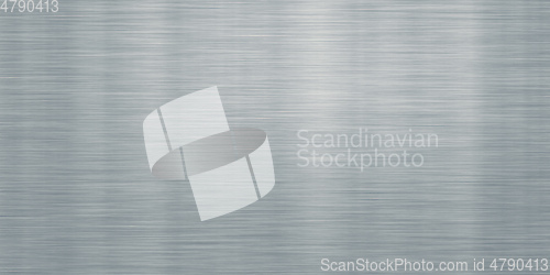 Image of brushed metal steel or aluminum wide  plate banner background