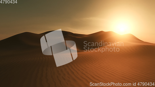 Image of desert dune sunset background