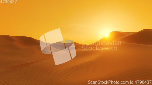 Image of desert dune sunset background