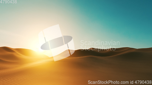 Image of desert dune sunset background