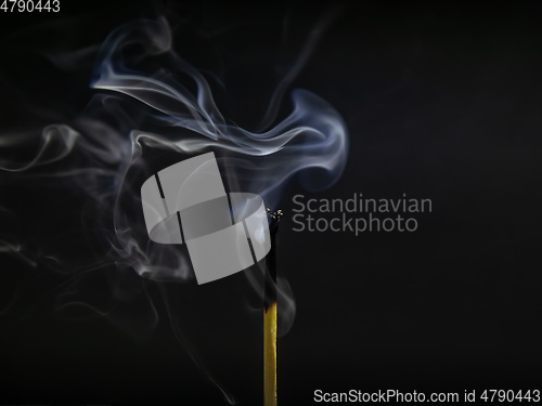 Image of match stick smoke