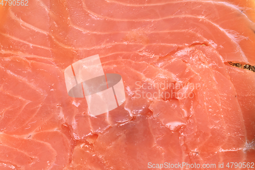 Image of smoke salmon texture