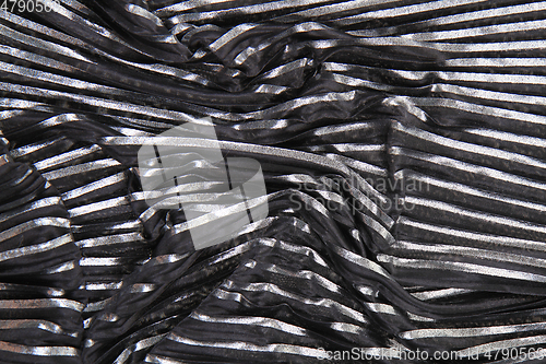 Image of black and silver fabric texture