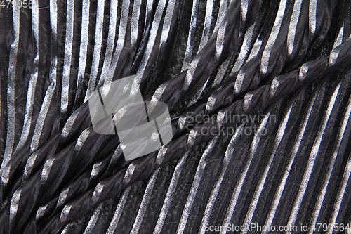 Image of black and silver fabric texture
