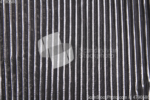 Image of black and silver fabric texture