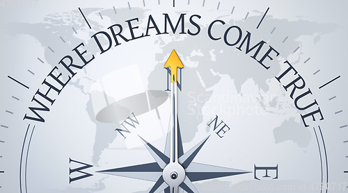 Image of Compass where dreams come true