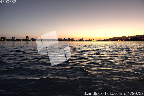 Image of Swan River Perth Western Australia sunset mood