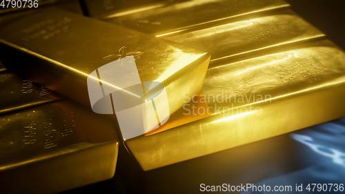 Image of some typical gold ingot