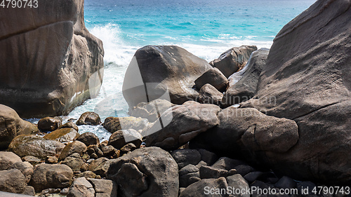 Image of coast detail with rocks