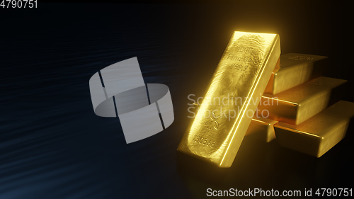 Image of some typical gold ingot