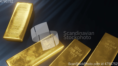 Image of some typical gold ingot