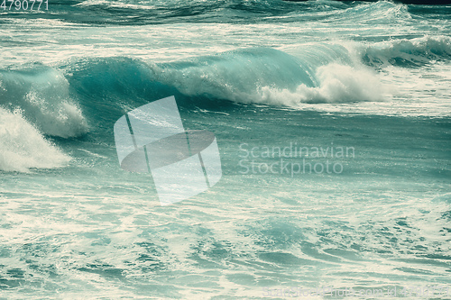 Image of rough ocean surface background