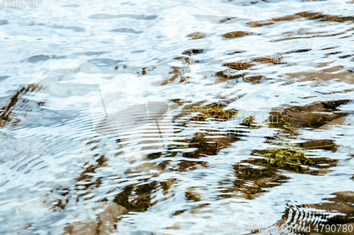 Image of bright water surface at Lake Tekapo New Zealand