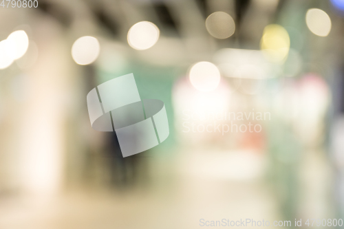 Image of Blur view of shopping mall