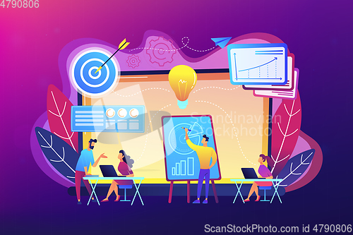 Image of Business incubator concept vector illustration.