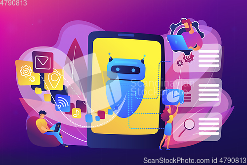 Image of Natural language processing concept vector illustration.