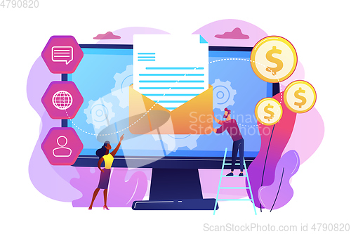 Image of Marketing automation system concept vector illustration.