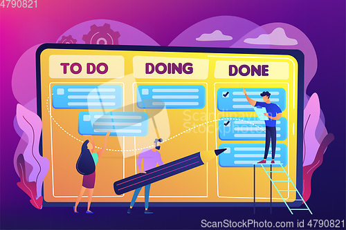 Image of Task management concept vector illustration.