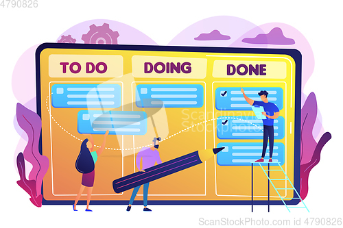 Image of Task management concept vector illustration.