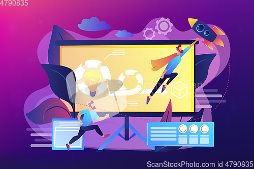 Image of Agile project management concept vector illustration.