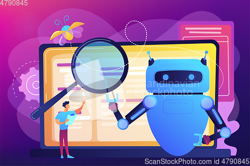 Image of Artificial intelligence regulations concept vector illustration.