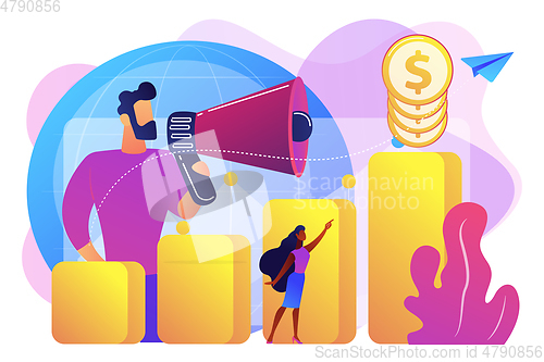 Image of Economic development concept vector illustration.