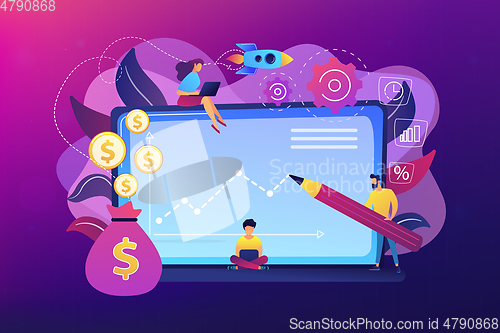 Image of Investment fund concept vector illustration.