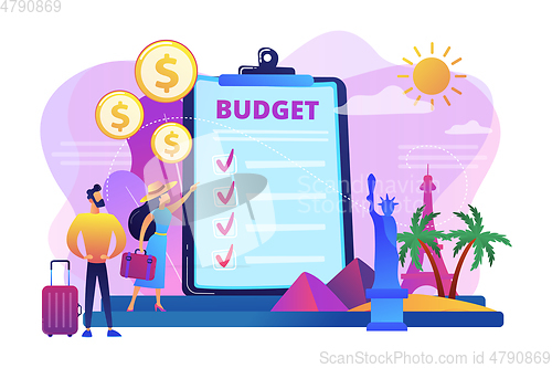 Image of Vacation fund concept vector illustration.