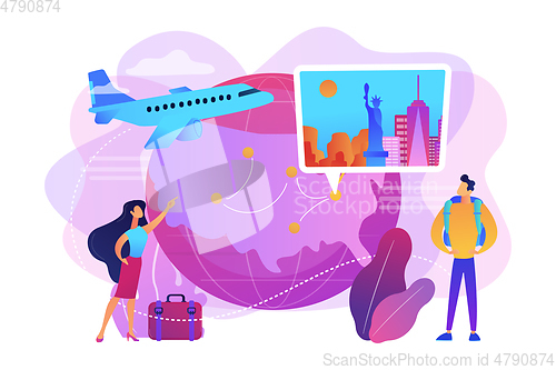 Image of Inside country traveling concept vector illustration.