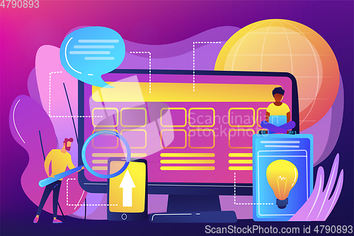 Image of Core system development concept vector illustration.